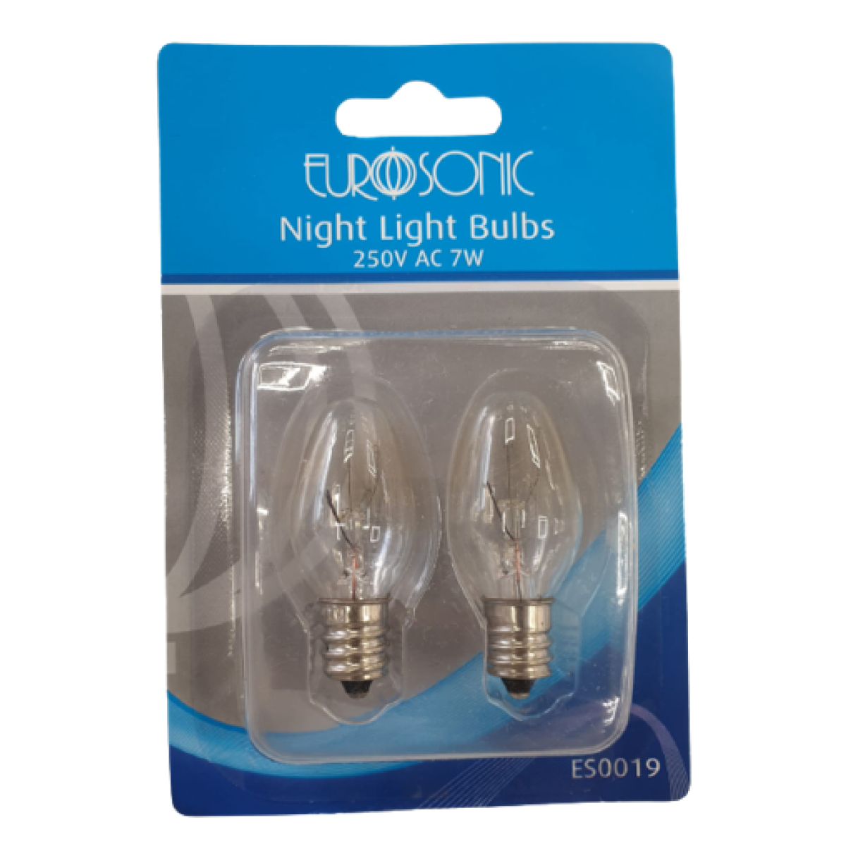 Eurosonic E12 7W Nightlight Bulbs, Pack of 2 – Replacement Bulbs for E12 Night Lights