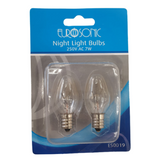 Eurosonic E12 7W Nightlight Bulbs, Pack of 2 – Replacement Bulbs for E12 Night Lights