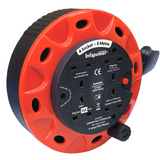 Infapower 4 Socket 13 Amp 5m Extension Cable Reel – 3120W Rated with Thermal Cut-Out and Childproof Shutters