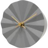 Acctim Layla Round Resin Table Clock – Silent Analogue, Contemporary Style, Grey