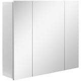 kleankin Wall-Mounted Bathroom Mirror Cabinet with Adjustable Shelf – Space-Saving Storage, White