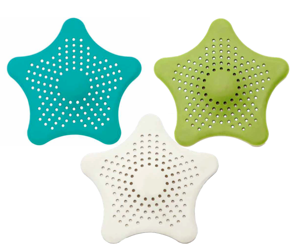 Avilo Drain Cover Stars, Set of 3 – Flexible Silicone Sink and Bath Drain Covers