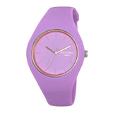 Ravel Unisex Large Comfort Fit Silicone Watch with Purple Strap – Model R1804.07