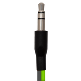 2XL Offset In-Ear Headphones with 3.5mm Jack for Hands-Free Listening – Comfortable Everyday Audio, Green