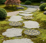 Avilo Butterfly Stepping Stones, Set of 3 – Non-Slip Recycled Rubber for Lawns and Gardens