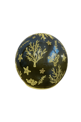 Avilo Enchanted Turquoise Glow Orb with Sea Bed Motif and Soft Yellow Glow – Bedside & Mantel Decor Light