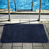 Vinsani Ultra Soft Microfibre Bath Mat 60x90cm – Dense, Fluffy Bathroom Mat, Navy
