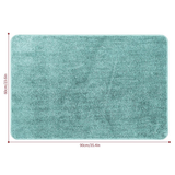 Vinsani Ultra Soft Microfibre Bath Mat 60x90 – Fluffy, Dense Pile Bathroom Mat, Light Blue