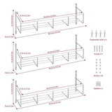 VINSANI 5-Tier Herb & Spice Rack Organiser – Stepped Design for Cupboards or Worktops