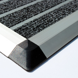 Doortex Alumat Aluminium Indoor Entrance Mat, 40 x 60cm – Dirt & Moisture Trapping Door Mat, Grey