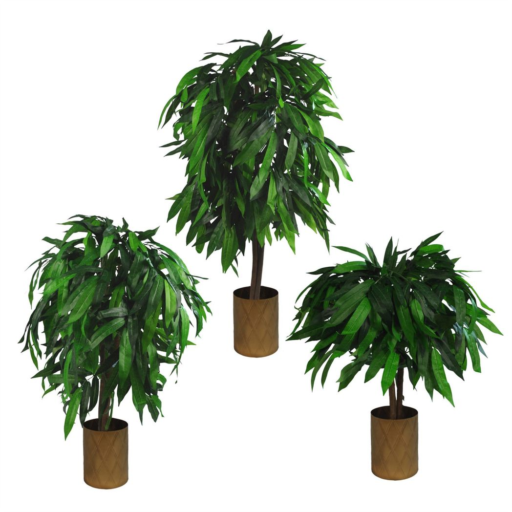 120cm (4ft) Tall Large Artificial Mango Tree Plant