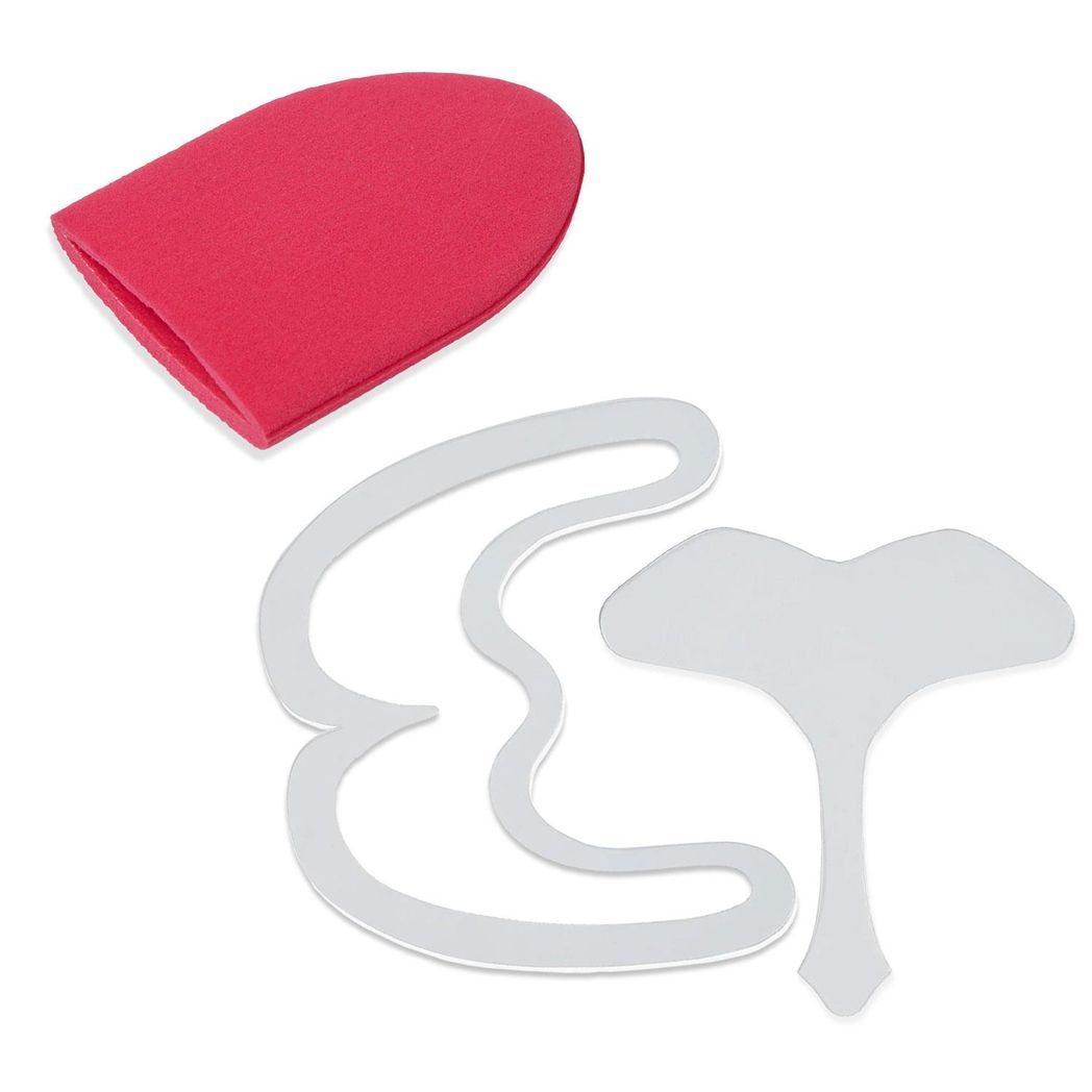 Bronzie The Ultimate Contour Stencil Set with Mini Finger Mitt – Cheekbone & Jawline Contouring