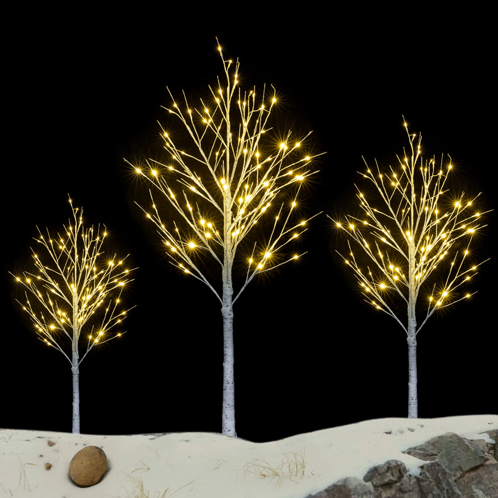 6ft Pre-Lit Snowflake Christmas Tree with 96 LED Lights – Reusable Festive Decoration, Easy to Assemble and Store