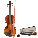 3/4 Size Acoustic Violin Set with Case, Bow & Rosin – Beginner Violin Outfit for Children, Natural