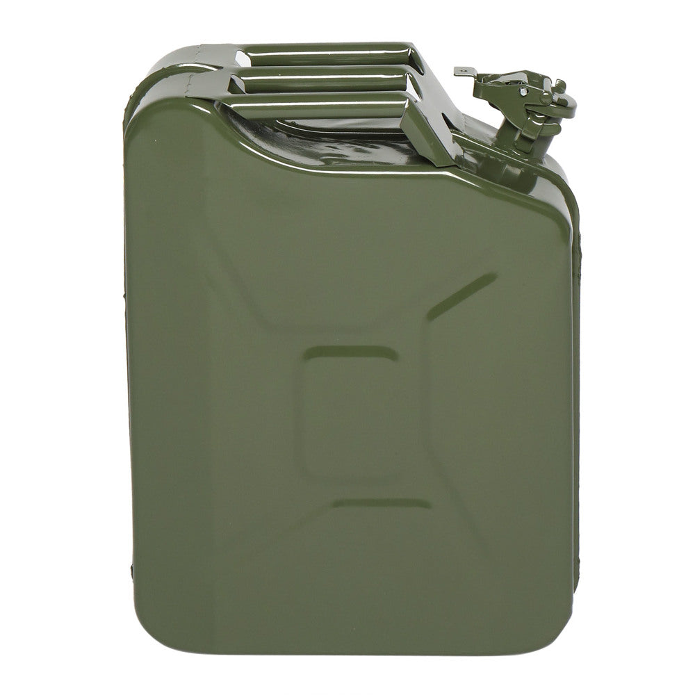 20L Portable Fuel Storage Can with Spout – American-Style Petrol & Diesel Jerry Can, Army Green