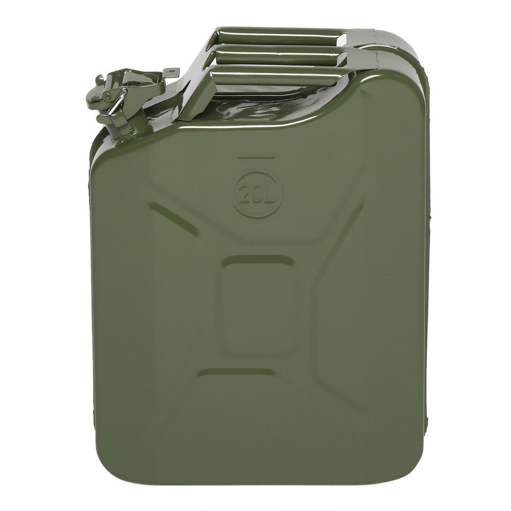 20L Portable Fuel Storage Can with Spout – American-Style Petrol & Diesel Jerry Can, Army Green