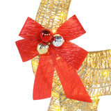 Light-Up Golden Reindeer and Red Sleigh Christmas Decoration – 120cm, 210 Lights, Garden Display