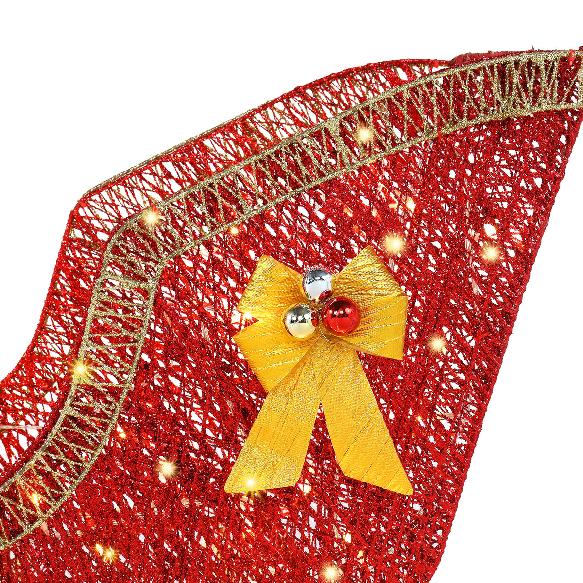 Light-Up Golden Reindeer and Red Sleigh Christmas Decoration – 120cm, 210 Lights, Garden Display