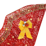 Light-Up Golden Reindeer and Red Sleigh Christmas Decoration – 120cm, 210 Lights, Garden Display