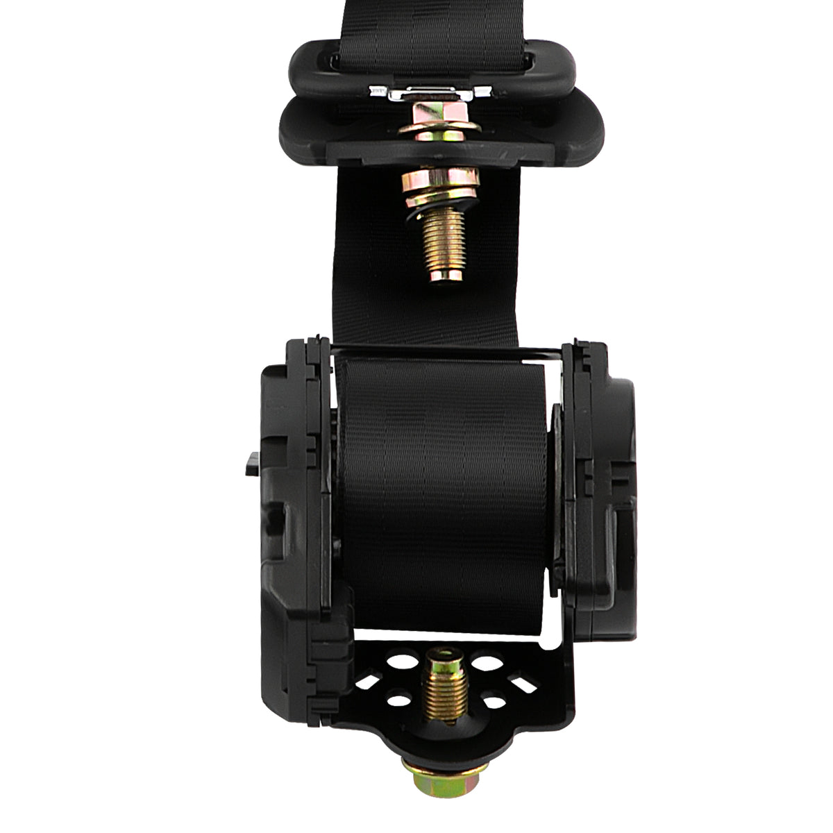 Universal 3-Point Retractable Seat Belts, Pair with Adjustable Straps – Cars, Vans & Campers, Black