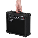 Glarry 20W Electric Guitar Amplifier with 6.5-Inch Speaker, Headphone & AUX Jacks – Practice Amp, Black