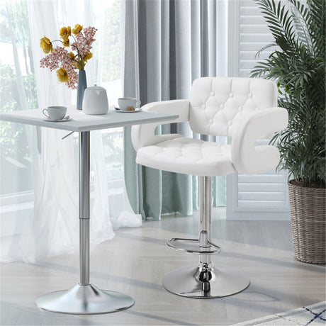 Adjustable swivel bar stool