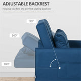 Blue Chair Bed wheeled leg detail