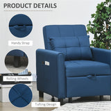 Blue Chair Bed wood frame close-up