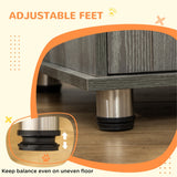 Dog Crate Furniture with Wide Tabletop, Magnetic Door & Bolt – 95cm Indoor Kennel for Medium & Large Dogs, Grey