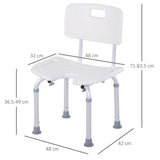 Bath & Shower Chair with Drainage Holes, Non-Slip Feet & Sturdy Frame – Bathroom Aid