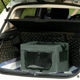 Portable Pet Carrier Bag with Removable Cushion, 3 Doors & Mesh Window – Miniature Dogs, Grey