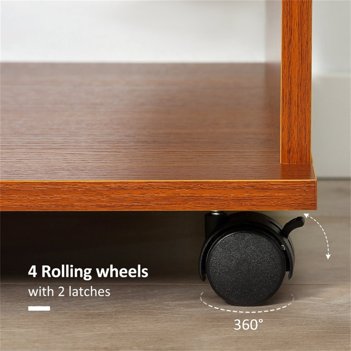 Chester Rolling Wardrobe Storage Unit with Hanging Space, Wheels & Protective Cover
