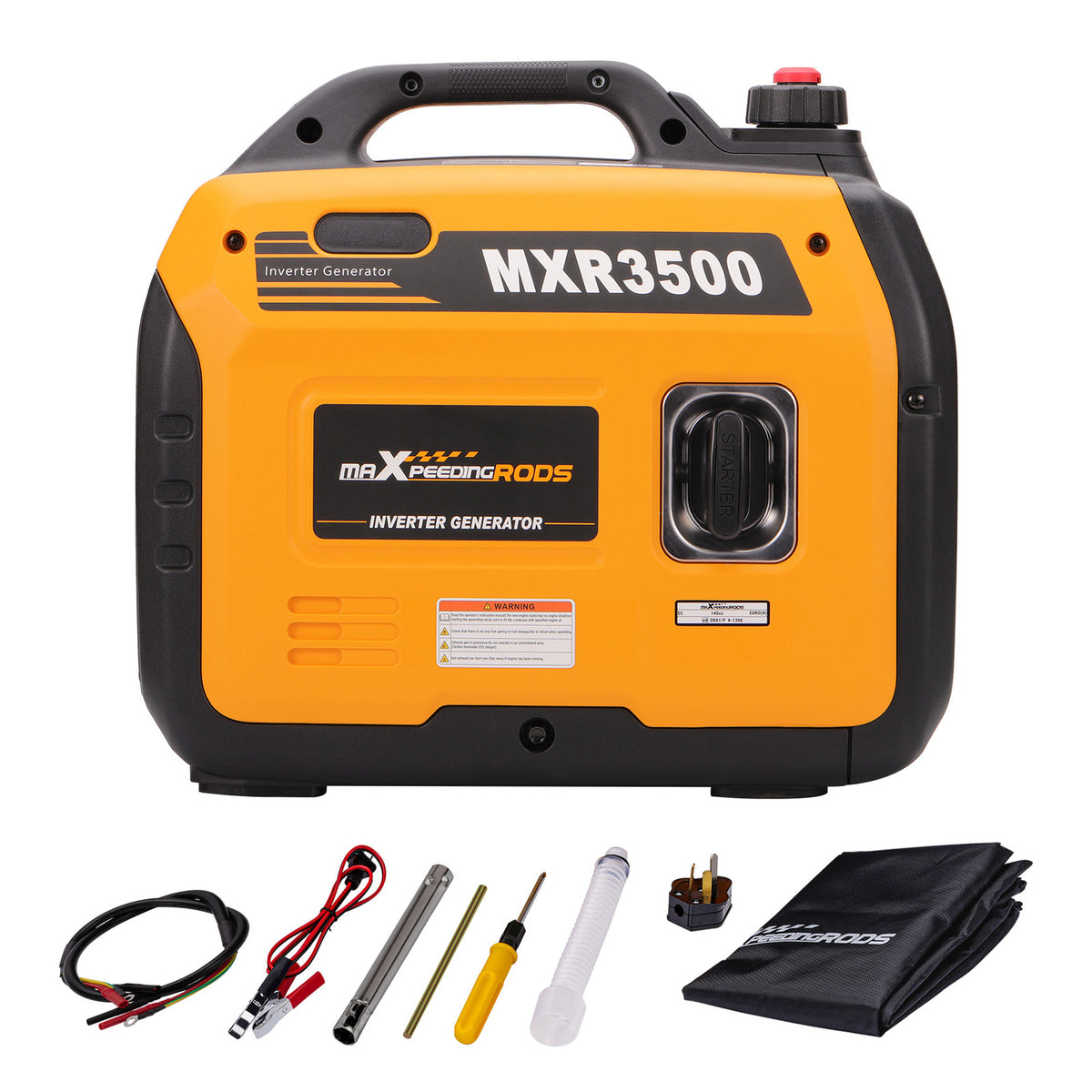 Inverter Generator 3kW Petrol, Quiet 4-Stroke Suitcase Generator with Parallel Capability – Portable Power