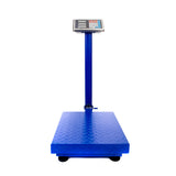 300kg LCD Digital Platform Scale with Unit Price Memory & Rechargeable Battery – Retail Weighing, Blue