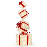 3ft Lighted Christmas Gift Box Tower with 80 Warm White Lights – Indoor & Outdoor Festive Decoration
