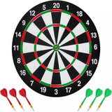Full Size Dartboard Set with 6 Darts – Family Dart Board Game for Adults & Kids, 40.5cm Diameter