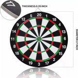 Full Size Dartboard Set with 6 Darts – Family Dart Board Game for Adults & Kids, 40.5cm Diameter