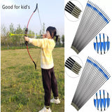 Fibreglass Archery Arrows, Pack of 30, 79cm – Target Practice Arrows for Compound & Recurve Bows, Red
