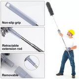 9-Piece Extendable Microfibre Feather Duster Set with Telescopic Pole – Cleaning High Ceilings & Corners