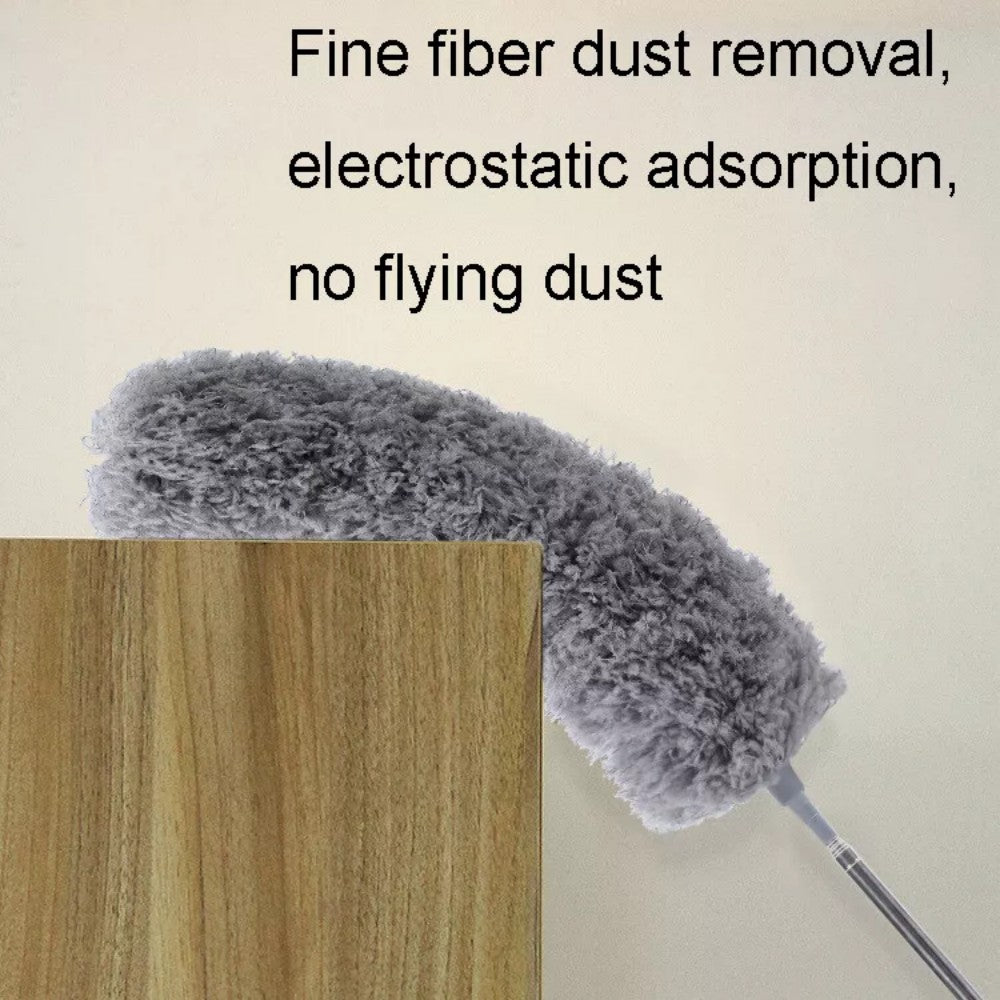 9-Piece Extendable Microfibre Feather Duster Set with Telescopic Pole – Cleaning High Ceilings & Corners