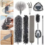 9-Piece Extendable Microfibre Feather Duster Set with Telescopic Pole – Cleaning High Ceilings & Corners