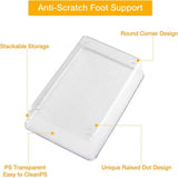 25-Piece Plastic Drawer Organiser Set in 5 Sizes – Desk, Kitchen, Fridge & Makeup Storage Dividers, Clear