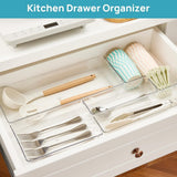25-Piece Plastic Drawer Organiser Set in 5 Sizes – Desk, Kitchen, Fridge & Makeup Storage Dividers, Clear