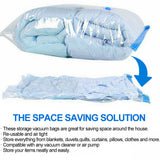 12-Pack Strong Vacuum Storage Bags with Manual Air Pump – Space-Saving Organiser for Bedding & Clothes
