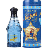 Versace Blue Jeans Eau de Toilette Spray 75ml – Woody, Fresh & Citrus Fragrance for Men
