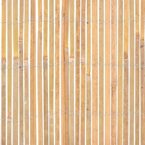 Bamboo slatted fence screen