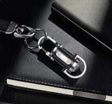 Avilo Rechargeable LED Keychain Torch with Carabiner Clip, USB-C, Multiple Modes