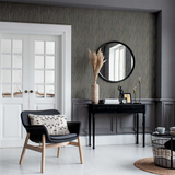 Arthouse Japandi Grasscloth Wallpaper – Textured Paste the Paper Wall Covering, Navy and Gold
