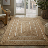 Prestbury Border Handbraided 120x170cm Natural Rug