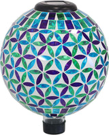 Avilo Illuminated Glass Globe with Metal Stand – Moroccan Inspired Outdoor Garden Light